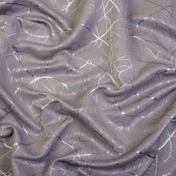 Ткань Блэкаут для штор светозатемняющая 75% &quot;Ледовое тиснение  Серый&quot;   в Самаре