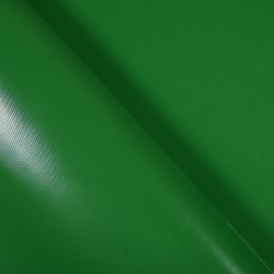Ткань ПВХ 450 гр/м2, Зелёный (Ширина 160см), на отрез  в Самаре