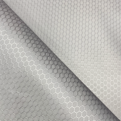 Ткань Оксфорд 300D PU Рип-Стоп СОТЫ, цвет Светло-Серый (на отрез)  в Самаре