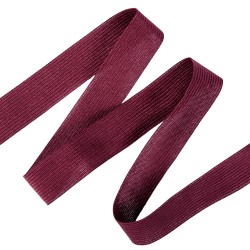 Окантовочная лента-бейка, цвет Бордовый 22мм (на отрез)  в Самаре