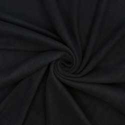 Ткань Флис Односторонний 130 гр/м2, цвет Черный (на отрез)  в Самаре
