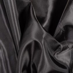 Ткань подкладочная Таффета 190Т, цвет Черный (на отрез)  в Самаре