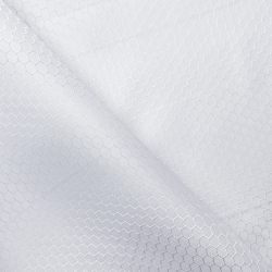 Ткань Оксфорд 300D PU Рип-Стоп СОТЫ, цвет Белый (на отрез)  в Самаре