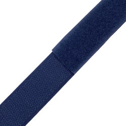 Контактная лента 25мм цвет Тёмно-Синий (Велькро-липучка), на отрез  в Самаре