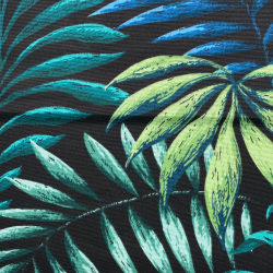 Интерьерная ткань Дак (DUCK), принт &quot;Тропические листья&quot; (на отрез)  в Самаре