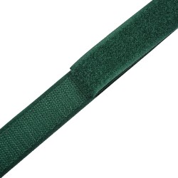Контактная лента 25мм цвет Зелёный (велькро-липучка, на отрез)  в Самаре