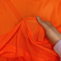 Трикотажная Сетка 75 г/м2, цвет Оранжевый (на отрез)  в Самаре